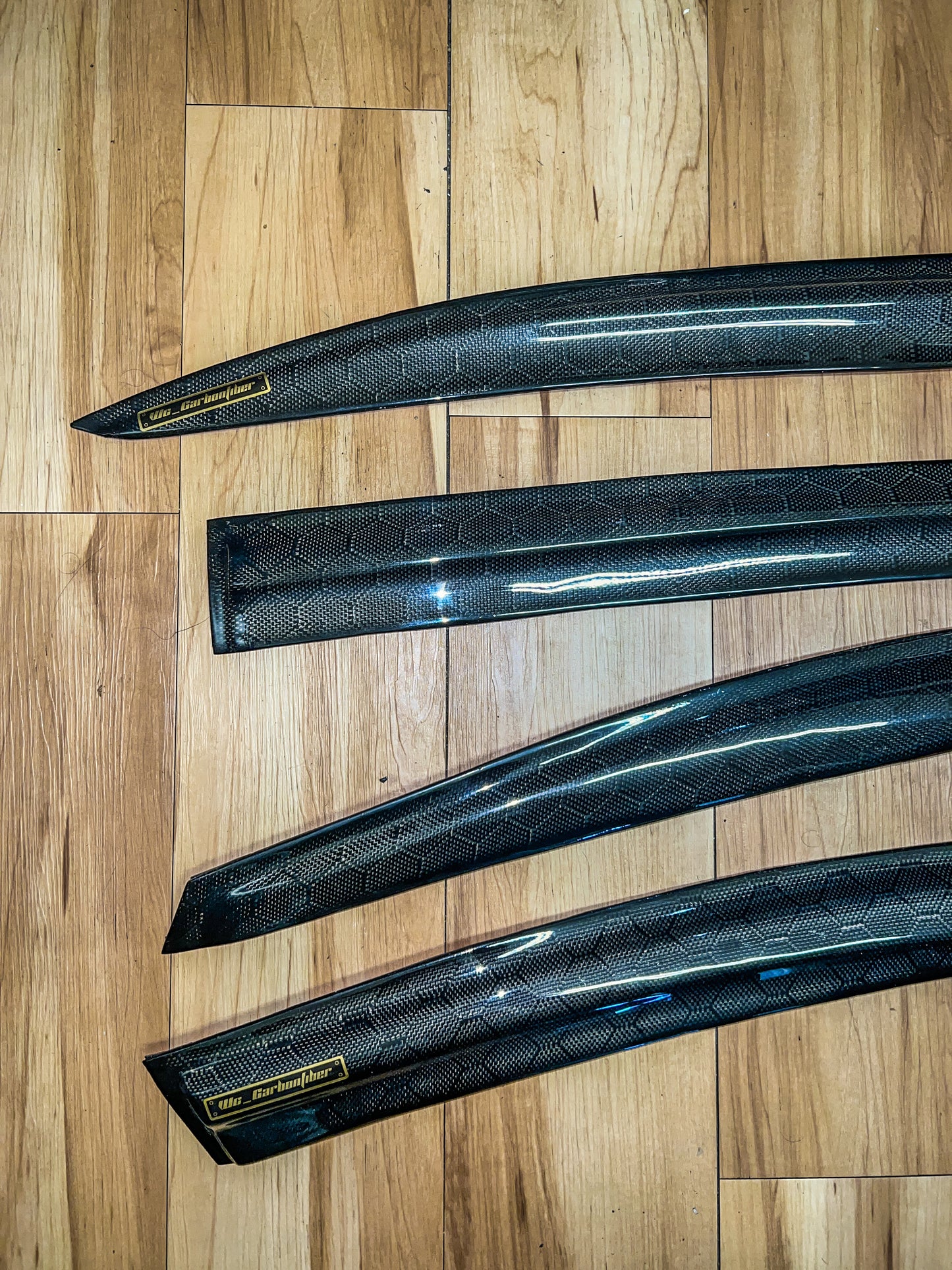 2008-2012 honda accord carbon fiber window visors