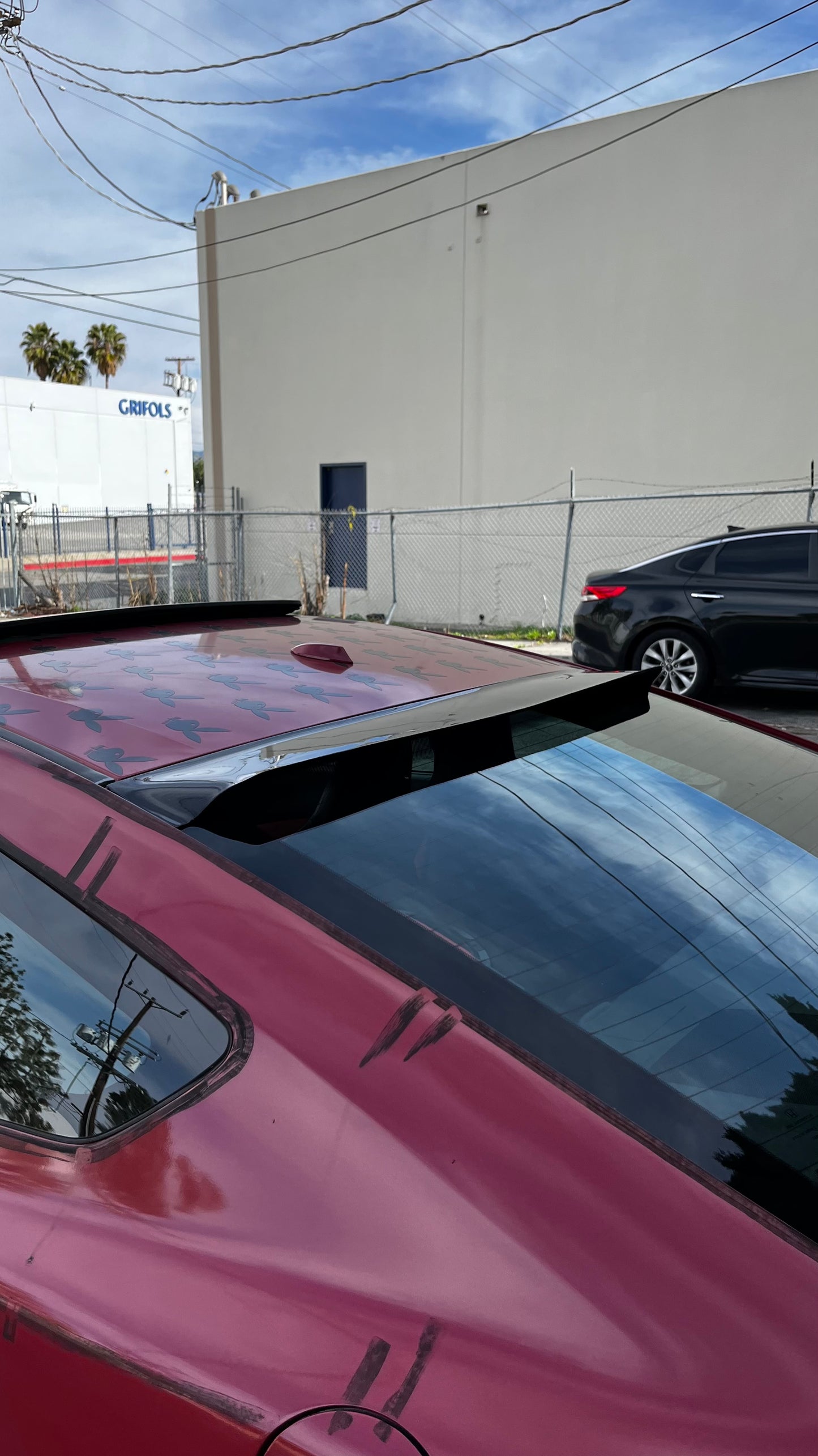 2012-2015 Civic Coupe Carbon Fiber Rear Window Visor