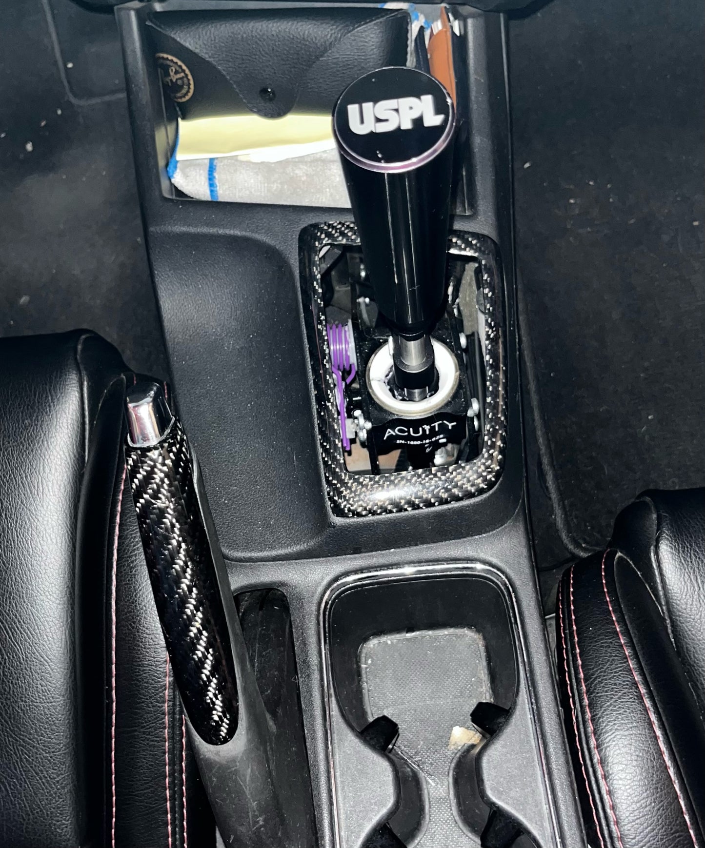 2012-2015 Civic Si Carbon Fiber Shift Boot Bezel