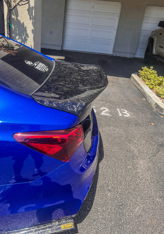 2015-2020  Acura TLX Carbon fiber  Duckbill trunk