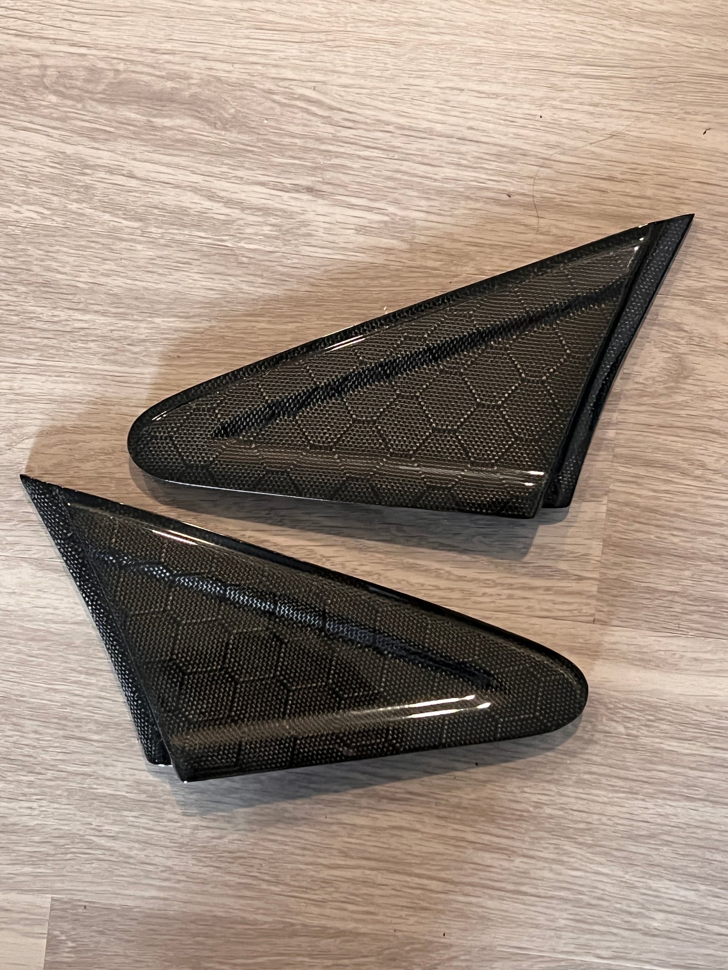 2012-2015 Civic SI coupe/ Sedan   (Pre-facelift) Carbon Fiber Exterior Corner Trim