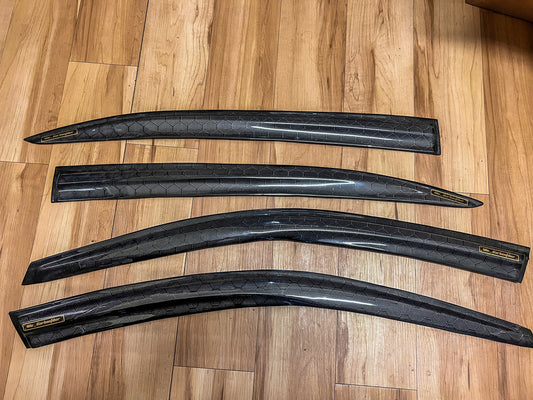 2008-2012 honda accord carbon fiber window visors