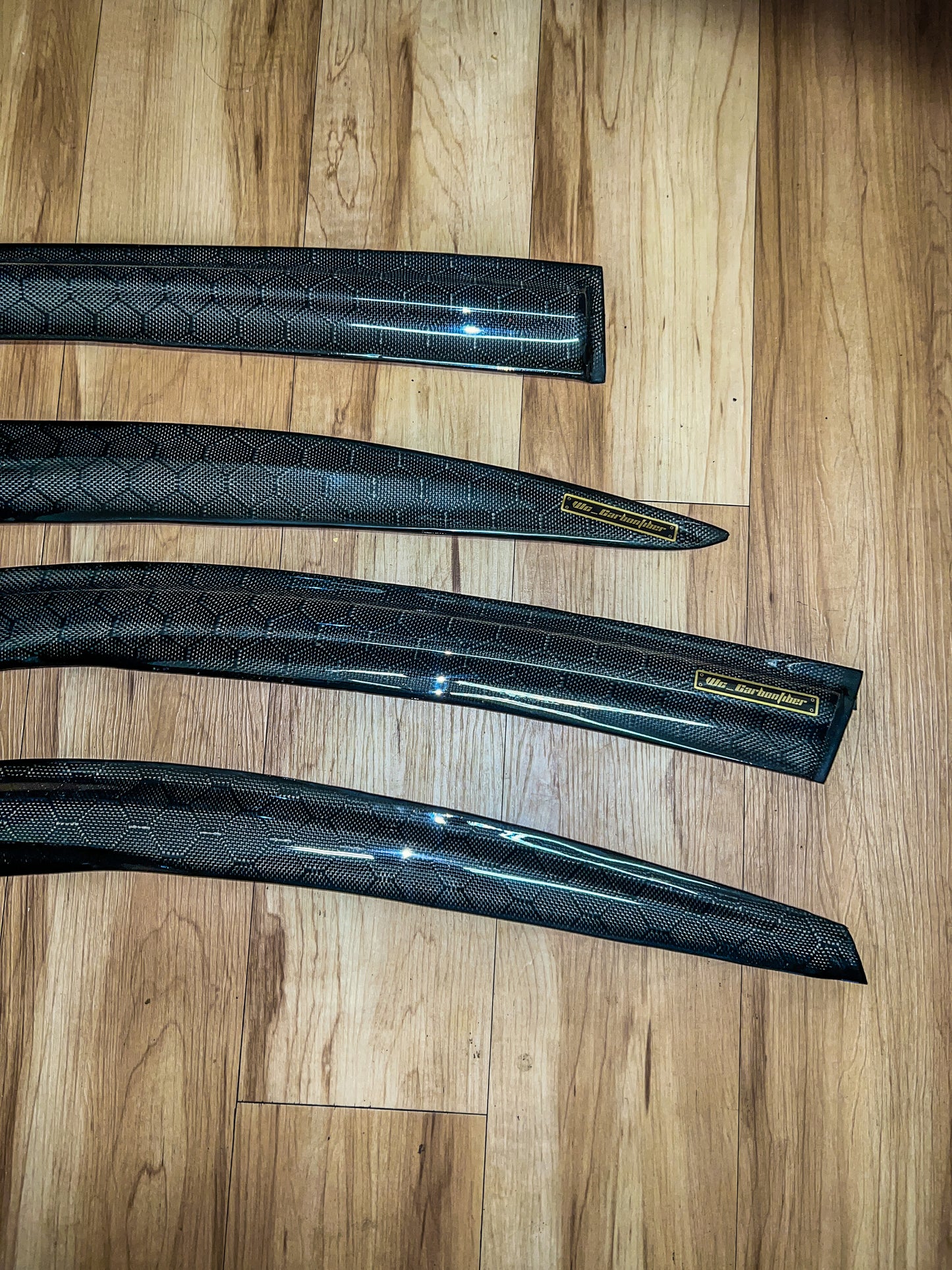 2008-2012 honda accord carbon fiber window visors