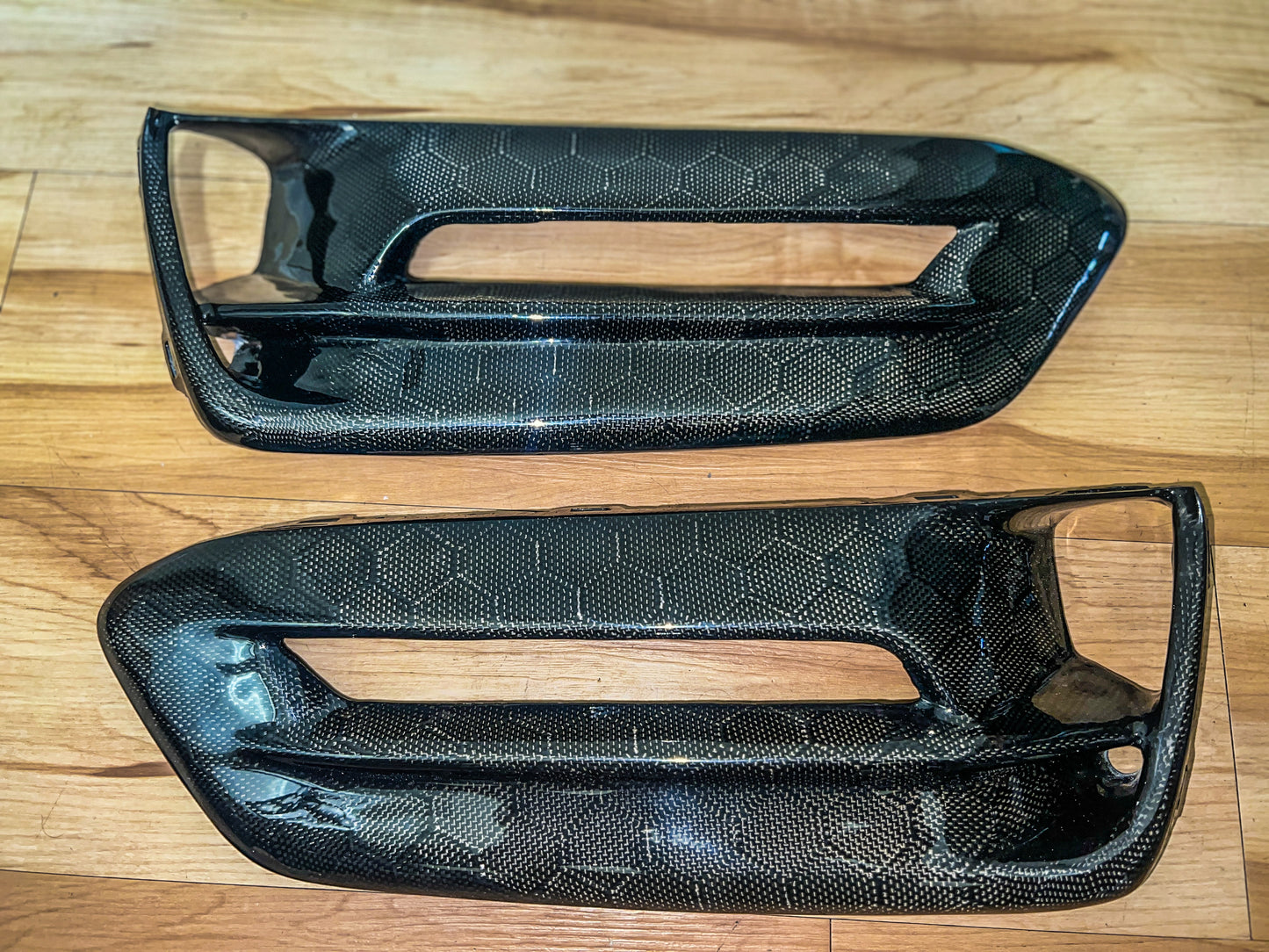 2018-2020 honda accord carbon fiber fog light trims
