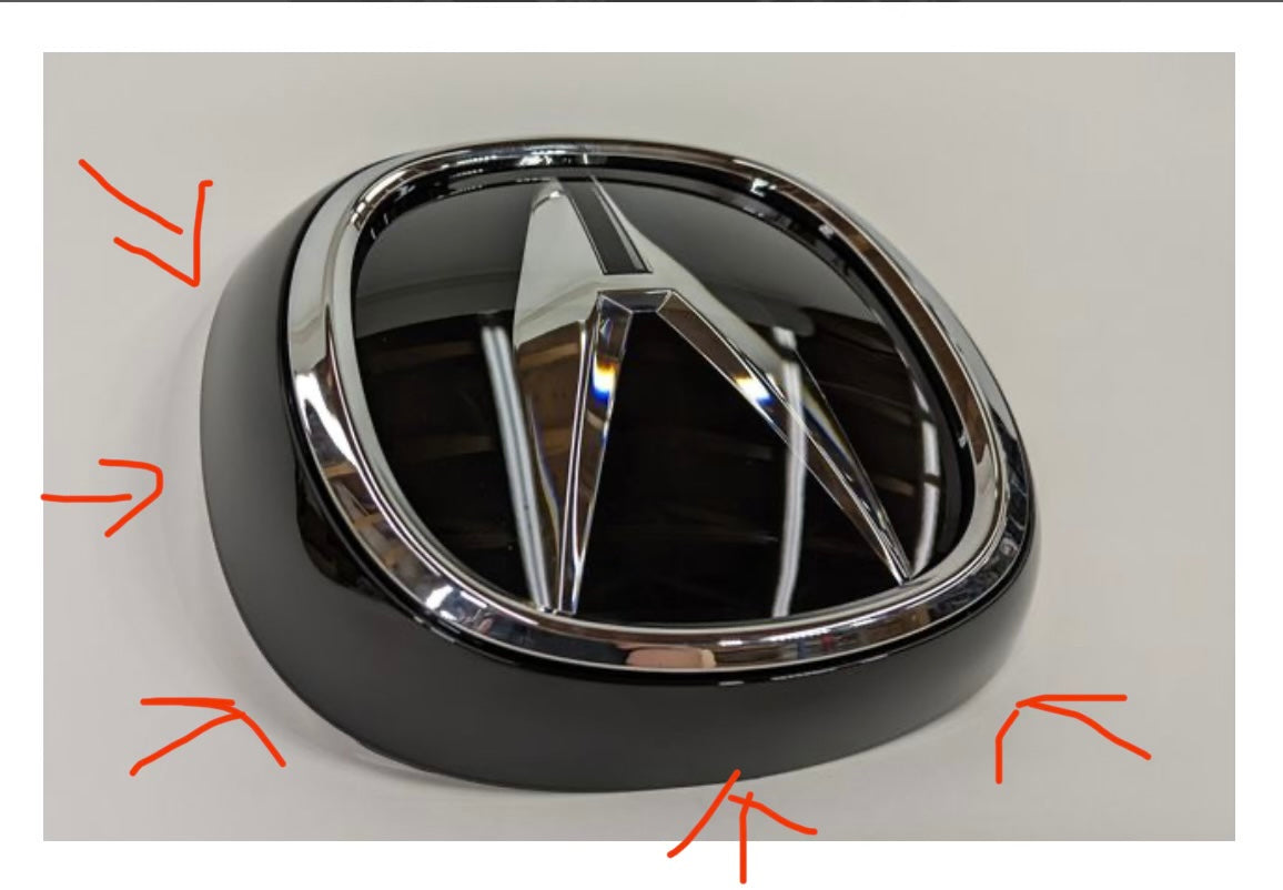 2019-2021 RDX Carbon Fiber Emblem Sensor Cover + Ring
