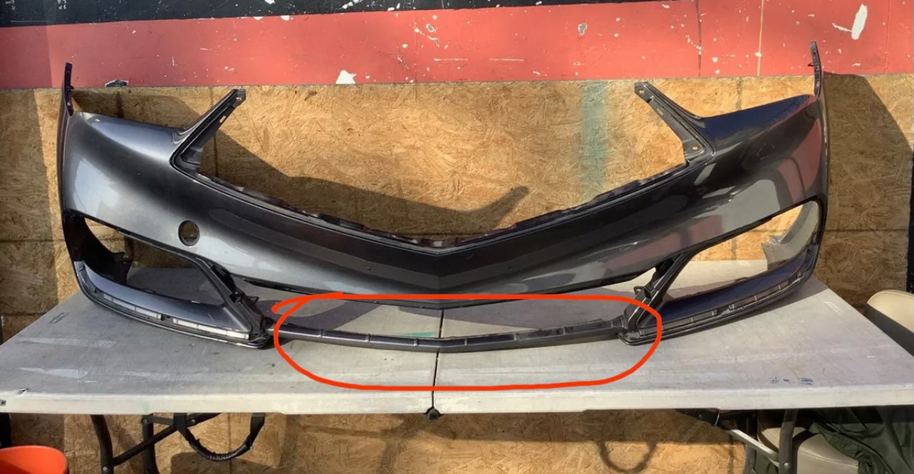 2017-2020 TLX Aspec Carbon Fiber Lower Middle Bumper Lip