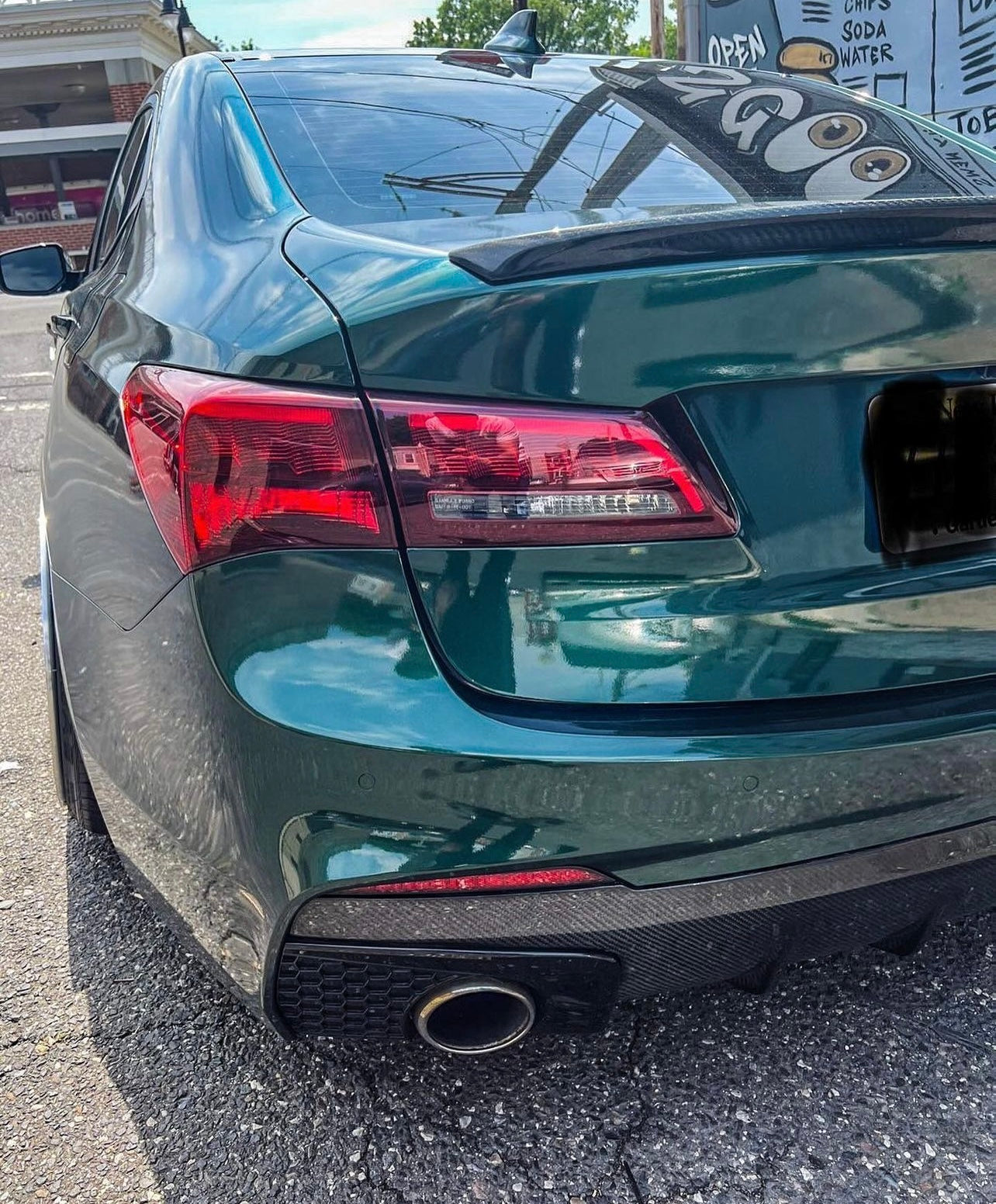 2017-2020  TLX Carbon fiber diffuser A-Spec ONLY
