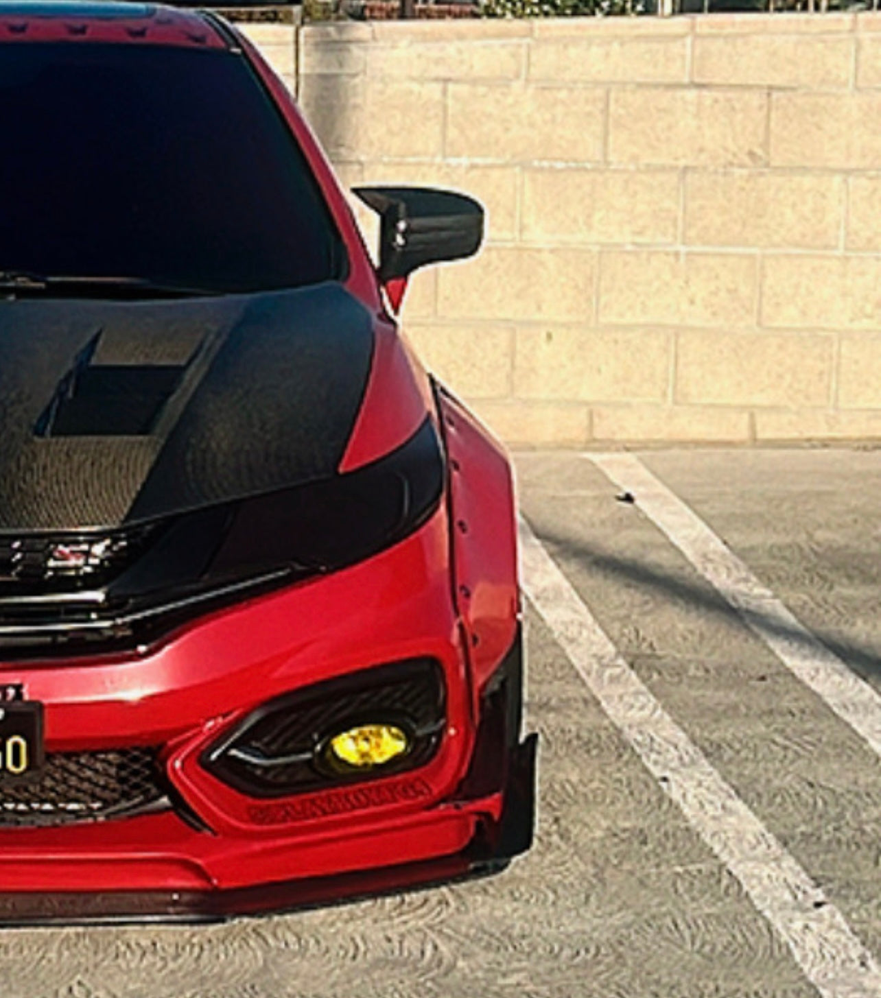 2012-2015 Civic SI coupe Carbon Fiber M style Mirror Caps
