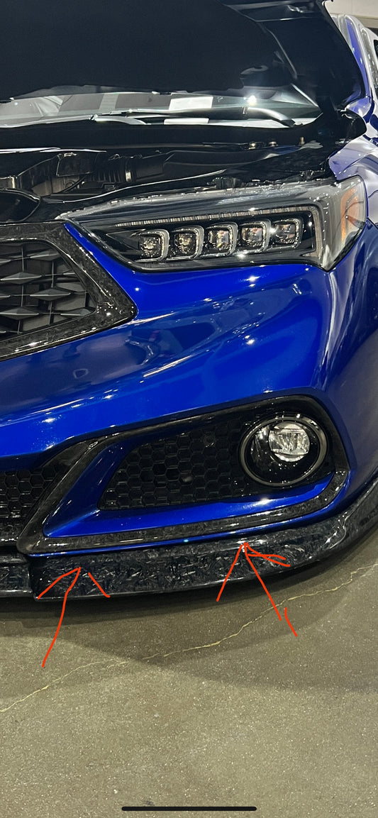 2017-2020 TLX  A spec Carbon fiber fog light bezels